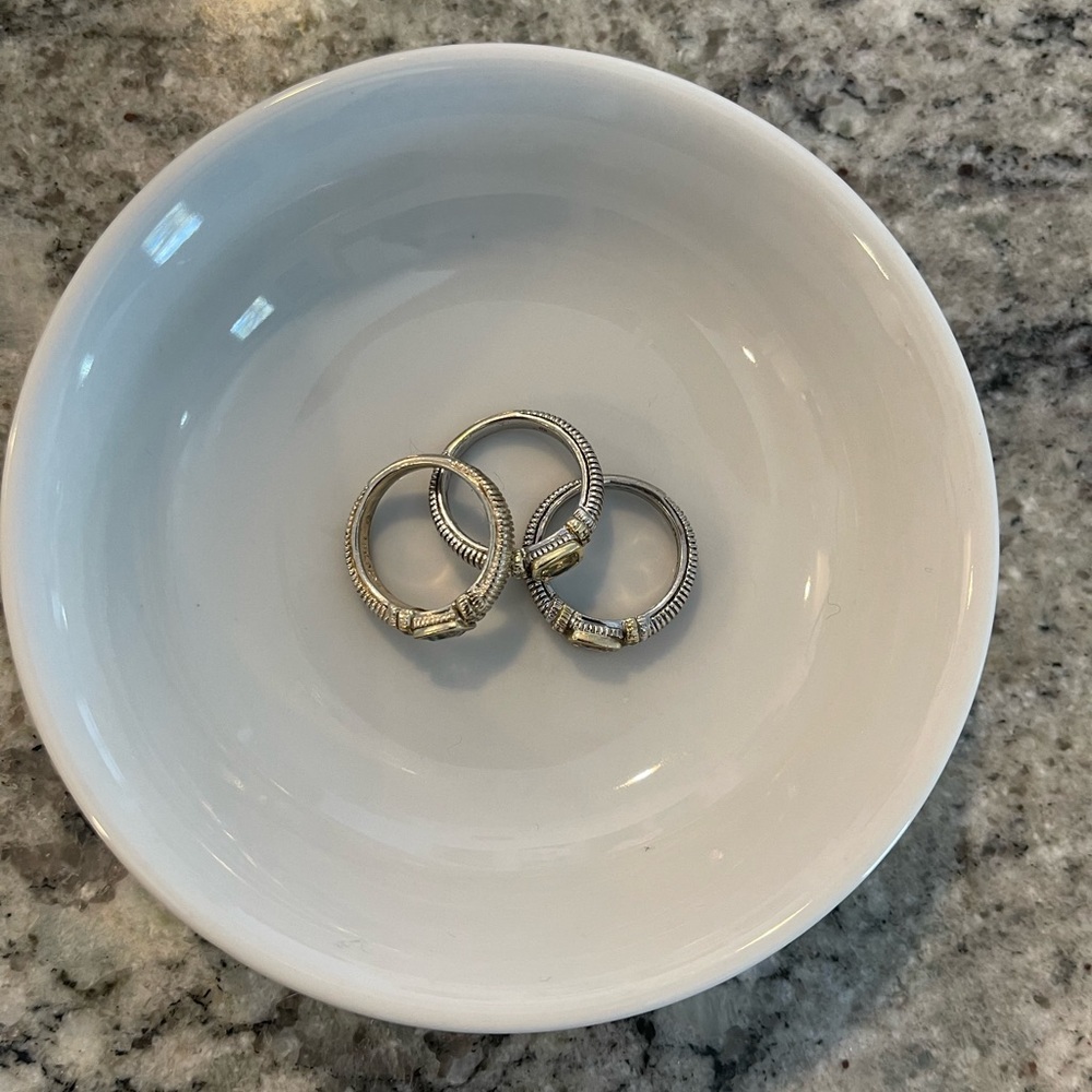Judith Ripka stackable rings - Picture 2 of 3